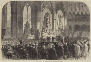 De Begrafenis van Lord Palmerston in het Noord Transept van Westminster Abbey